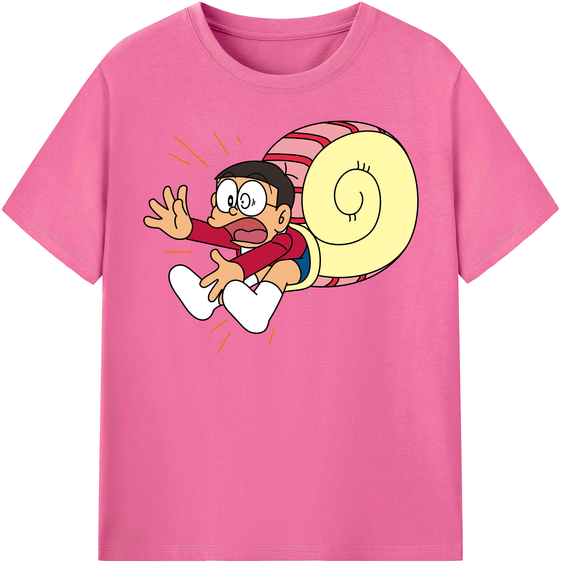 （画像用） ドラえもん 野比 のび太 Doraemon Nobita Nobi レディースカジュアルプリントTシャツ（綿100％）